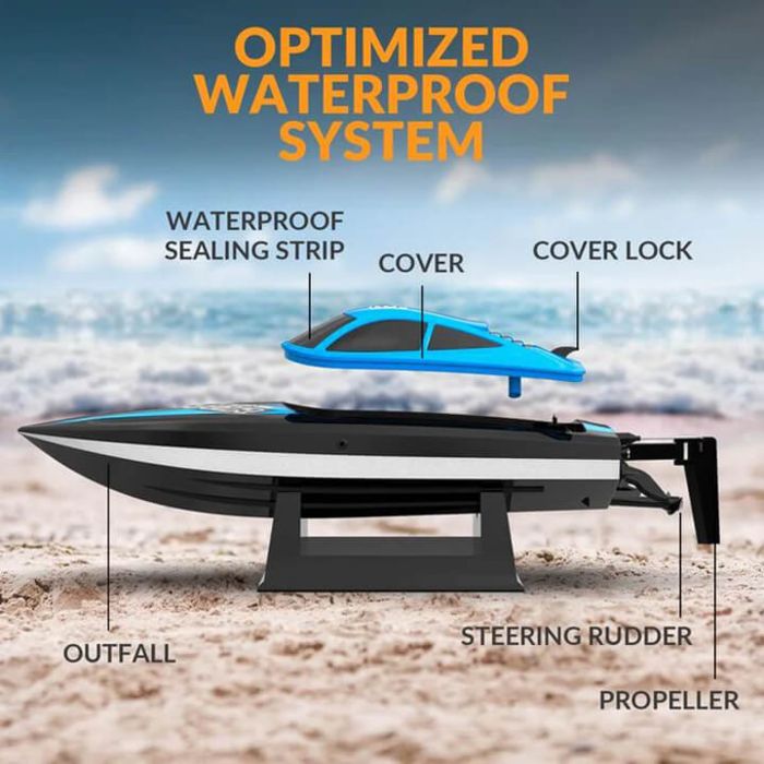 Volantex Racent Vector Lumen RTR RC Model Boat -  Blue