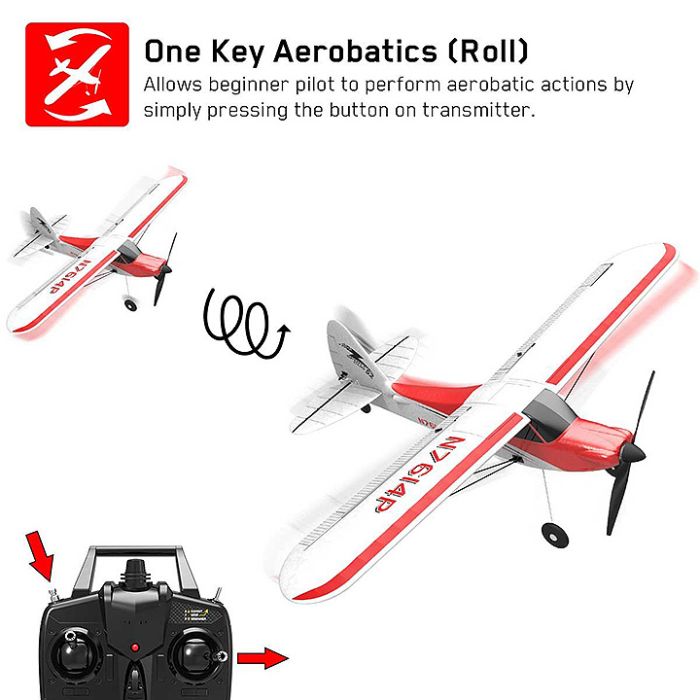 Volantex Sport Cub 500 RTF Sonik RC Trainer Plane w/Gyro – Blue