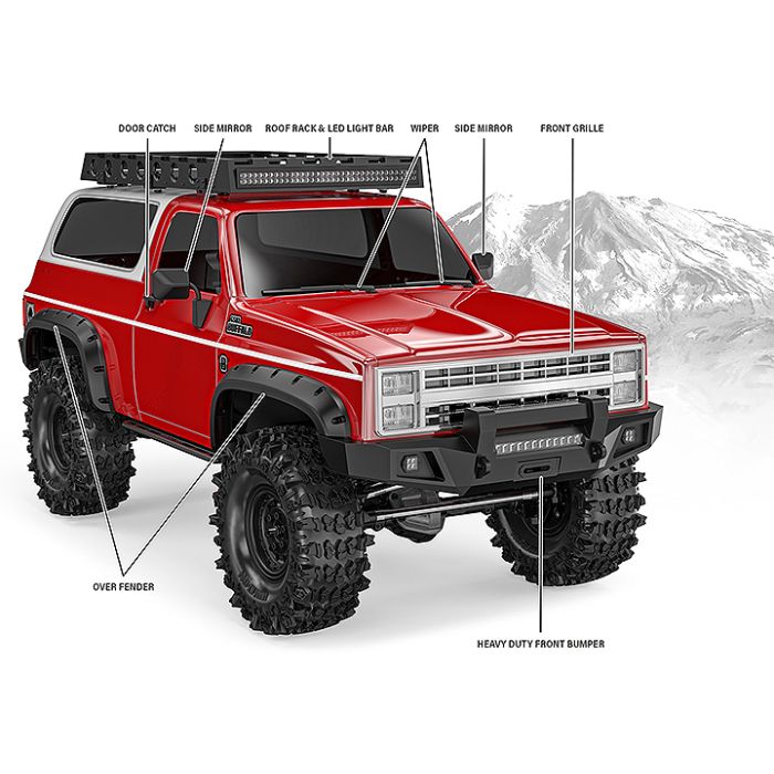Gmade 1:10 GS02F Buffalo TS K5 Blazer RC Rock Crawler Kit