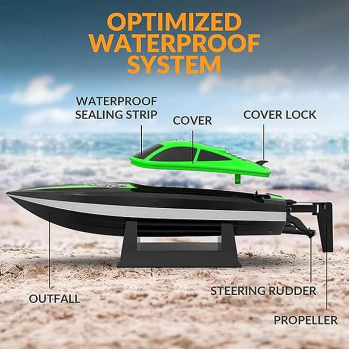 Volantex Racent Vector Lumen RTR RC Model Boat -  Green