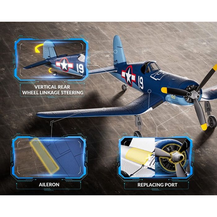 Volantex F4U Corsair (500mm) Brushless RC RTF Plane w/Gyro