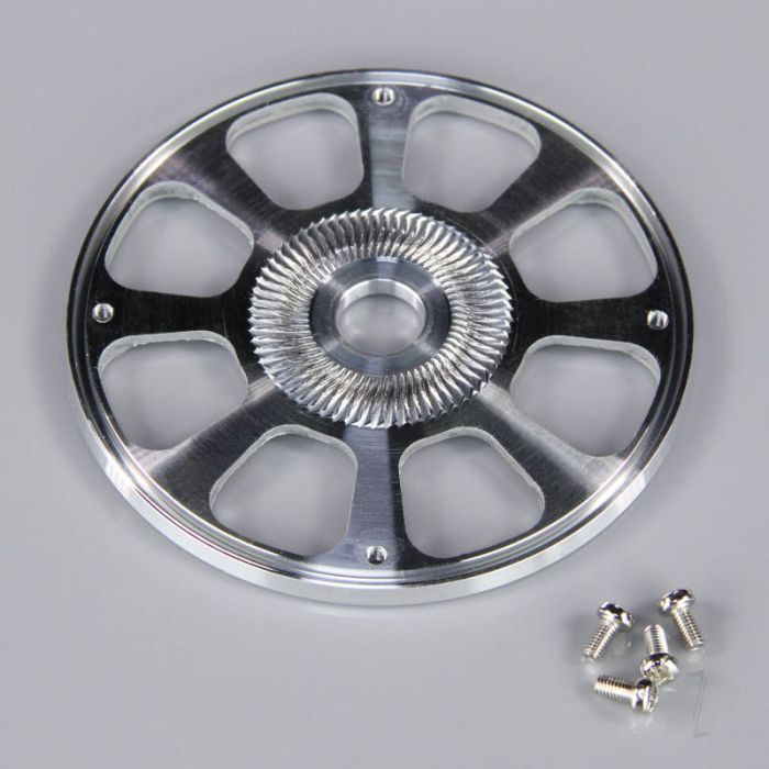 JP 82mm Chrome Blue Spinner (with Aluminium Back Plate) For RC Model Plane
