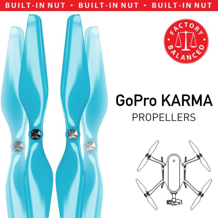 Master Airscrew 10x4.5 MR KR Propeller C Set x4 Blue for GoPro KARMA Drone
