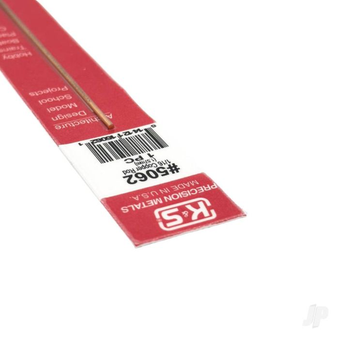 K&S 5062 Copper Rod 1/16" x 12" (1 pcs)