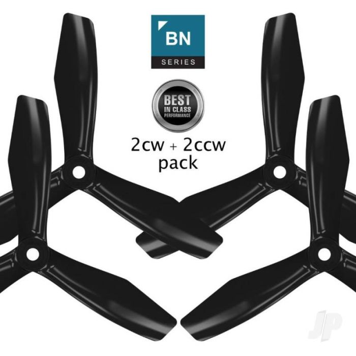 Master Airscrew 5x4.5 BN 3-Blade FPV RC Drone Propeller Props Set - Black 