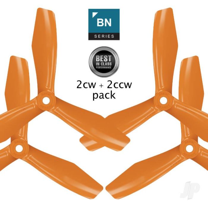 Master Airscrew 5x4.5 BN 3-Blade FPV RC Drone Propeller Props Set - Orange 