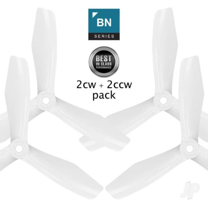 Master Airscrew 5x4.5 BN 3-Blade FPV RC Drone Propeller Props Set - White 