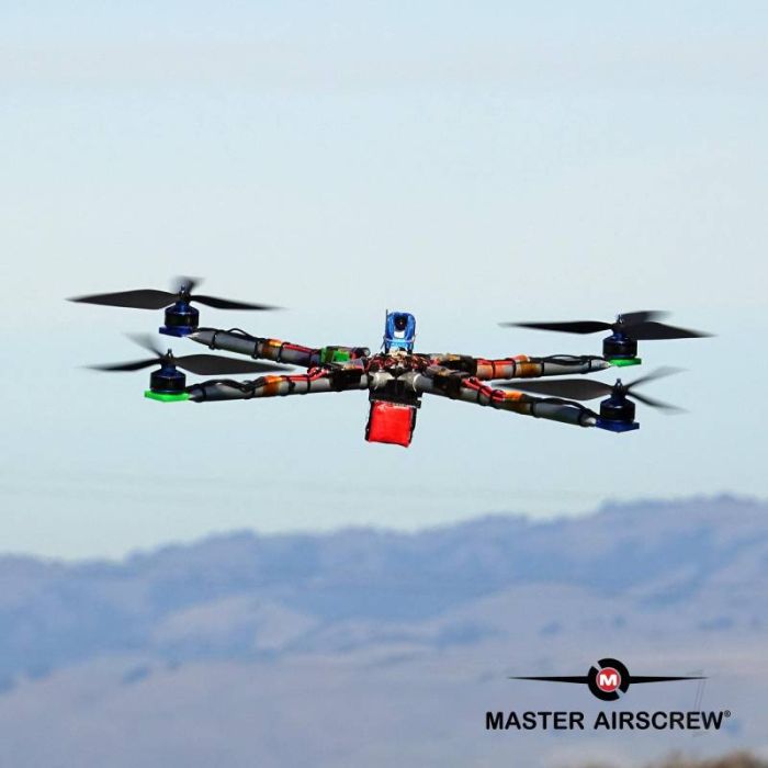 Master Airscrew 13x12 3X Power X-Class Giant Racing Drone Propeller (CCW) Orange 