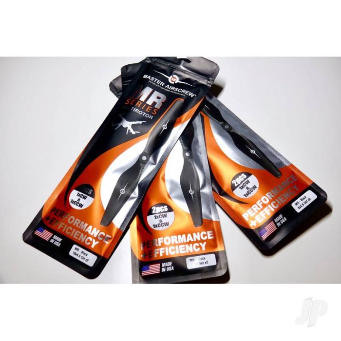 Master Airscrew 12x4.5 MR Propeller Set x2 Black 