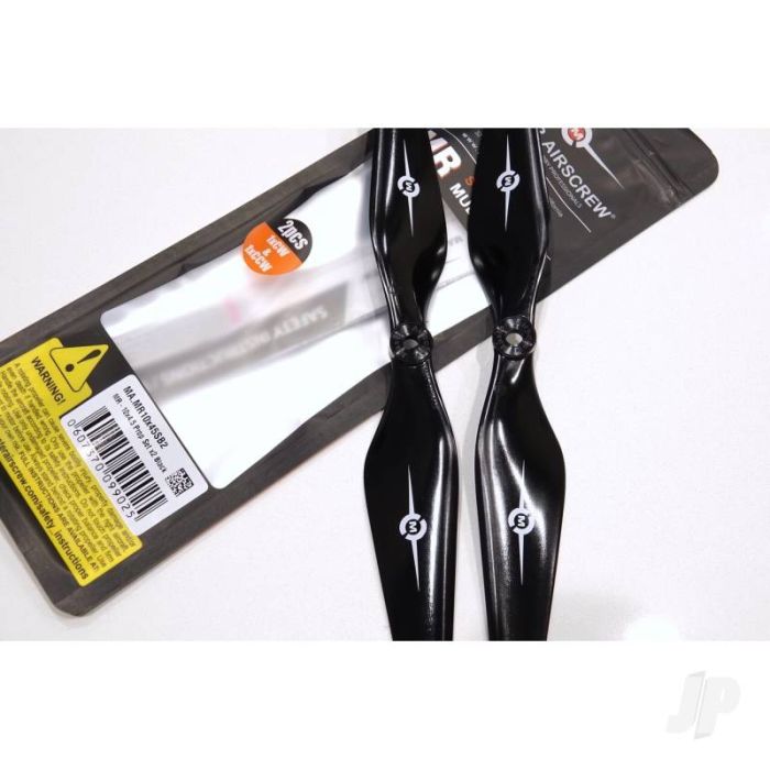 Master Airscrew 12x4.5 MR Propeller Set x2 Black 