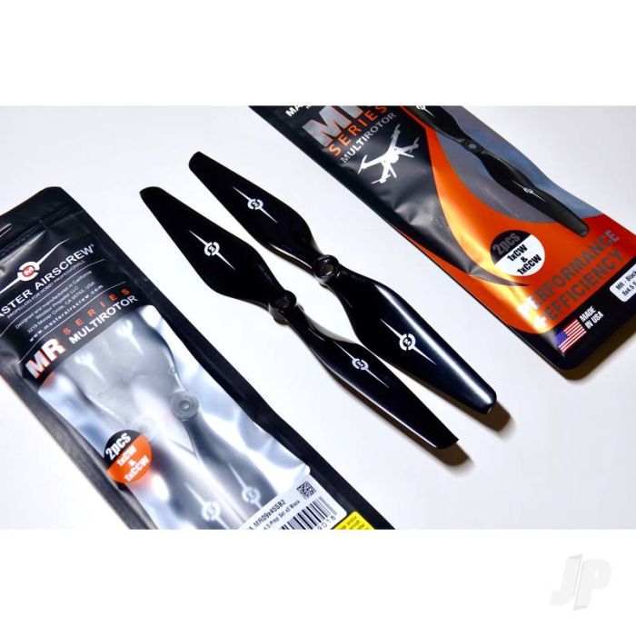 Master Airscrew 13x4.5 MR Propeller Set x2 Black 