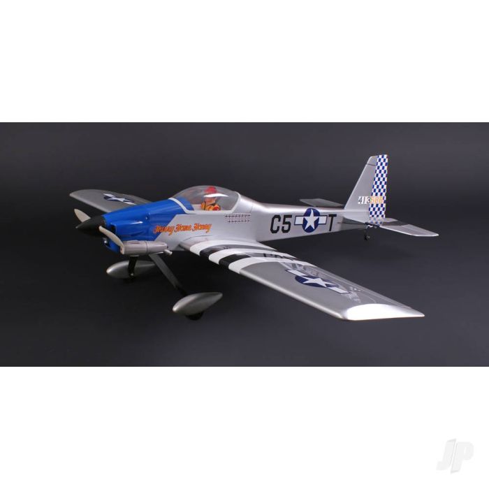 Max-Thrust Ruckus Balsa ARTF RC Plane (54in) – P-51