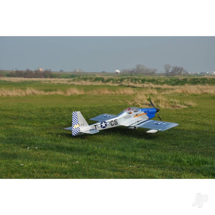 Max-Thrust Ruckus Balsa ARTF RC Plane (54in) – P-51
