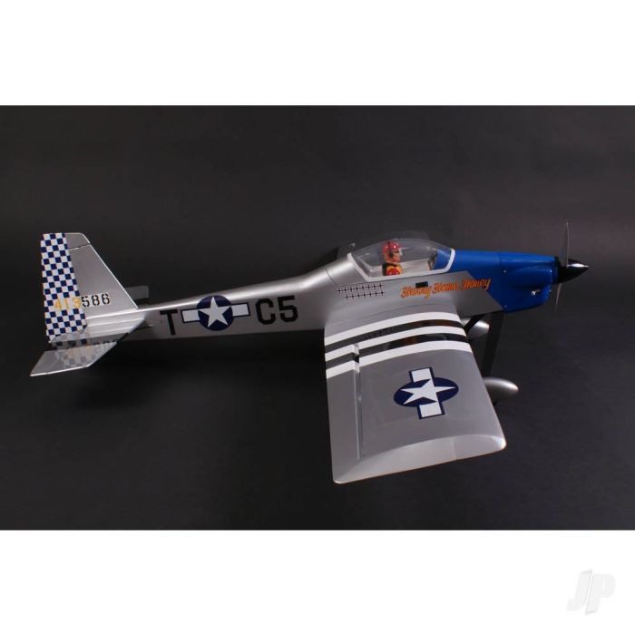 Max-Thrust Ruckus Balsa ARTF RC Plane (54in) – P-51