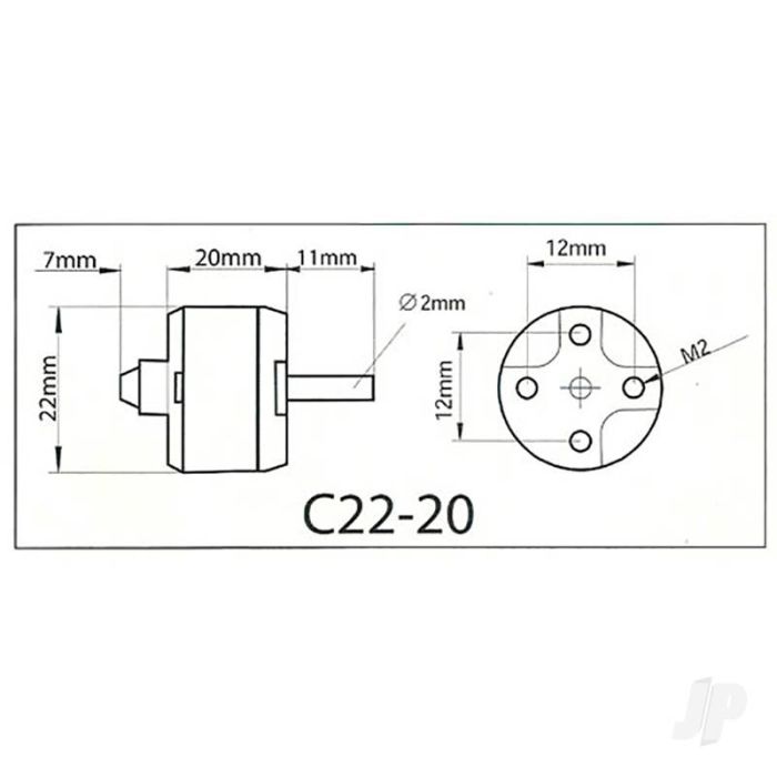 Multiplex ROXXY BL Outrunner (C22-20-20) Brushless Electric Motor