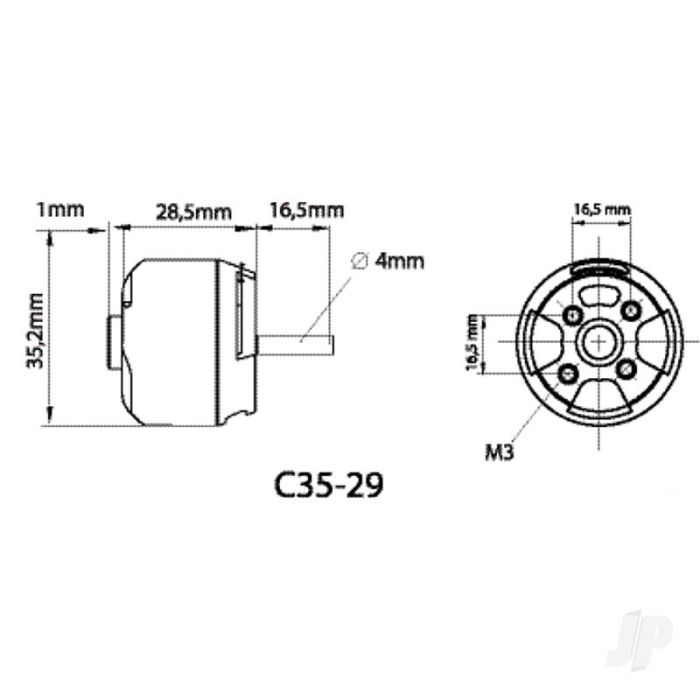 Multiplex ROXXY BL Outrunner (C35-30-17) Brushless Electric Motor