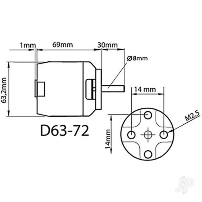 Multiplex ROXXY BL Outrunner (D63-72) Air Brushless Electric Motor