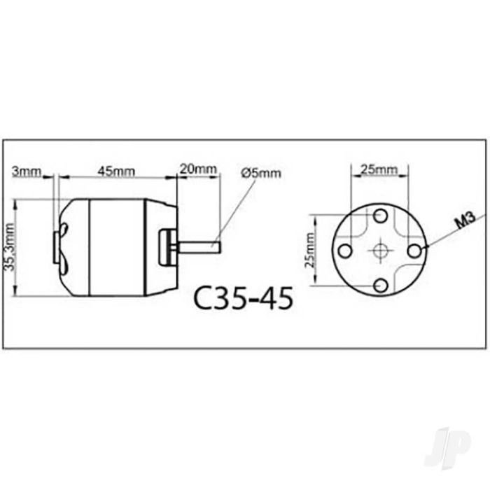 Multiplex ROXXY BL Outrunner C35-48-1150kV Brushless Electric Motor
