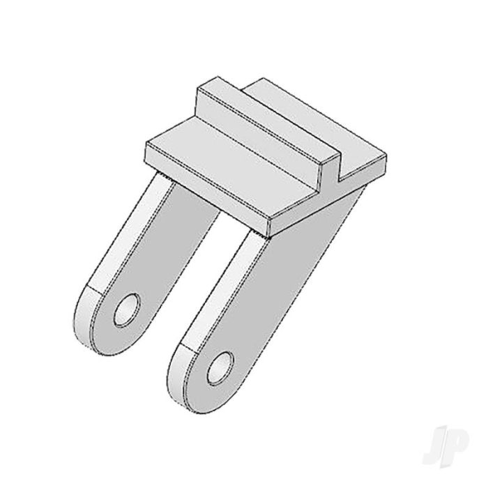 Multiplex Horn "Twin" 10x20and pushrod connector, 2pcs