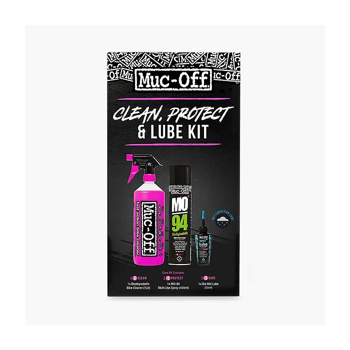 Muc-Off Mo94 Lubicant, Nano Bike Cleaner, Bio Wet Lube Kit