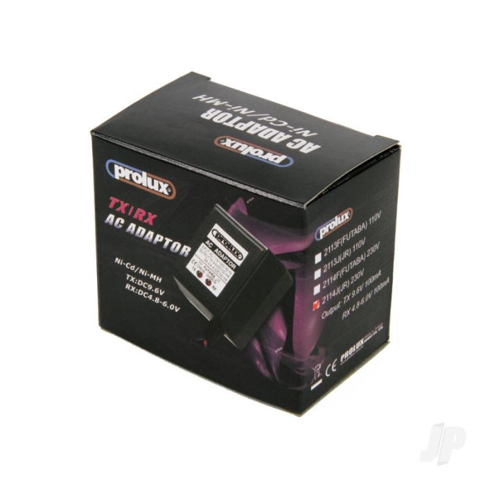 Prolux 4.8V - 9.6V AC Adaptor UK Charger Tx/Rx (JR) 