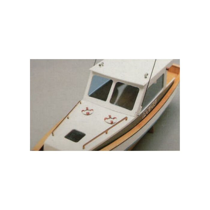Mantua Police Boat Motor Launch 1:35 Scale Wood Ship Kit 