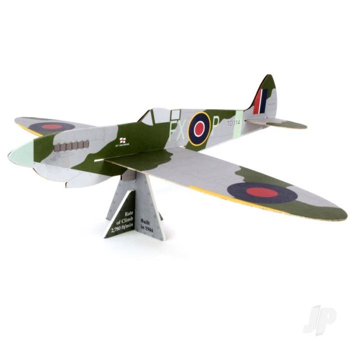 Spitfire IXe Large Balsa Freeflight Kit with History Sheet & Pilot Logbook