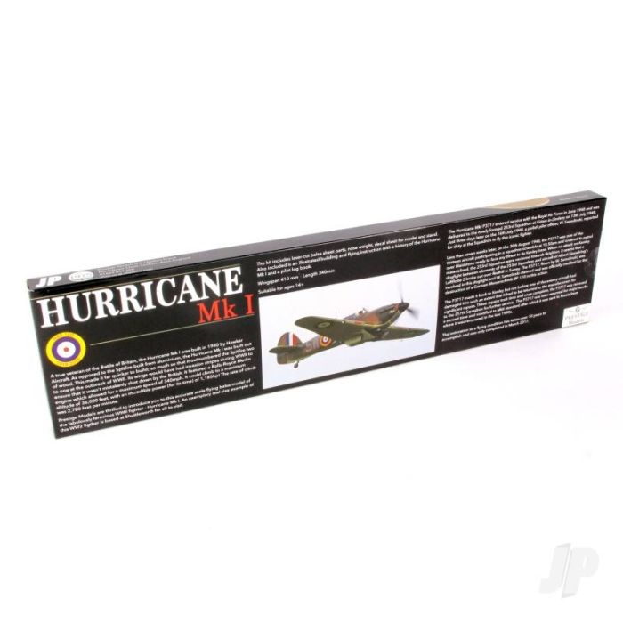 Hurricane Mk I Large Balsa Freeflight Kit with History Sheet & Pilot Logbook