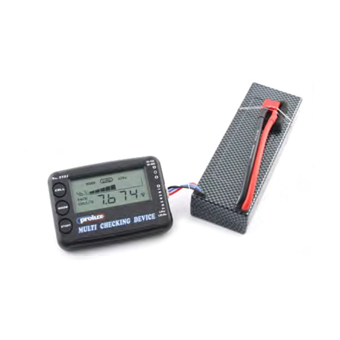 Prolux Multi Battery Voltage & Capacity Checker 1-7S LiPo/LiFe and 4-8Cell NiCd/NiMh