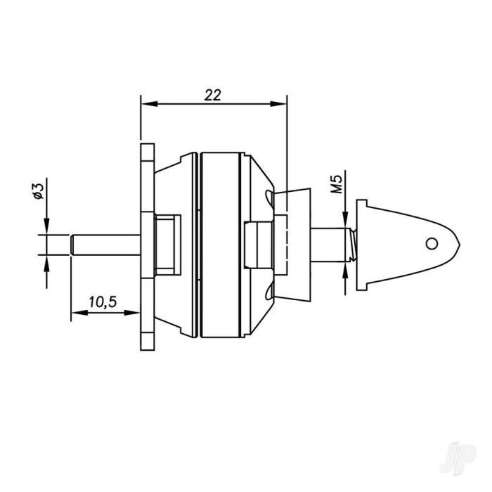 Radient Brushless Motor 2822 2300KV (2-3S)