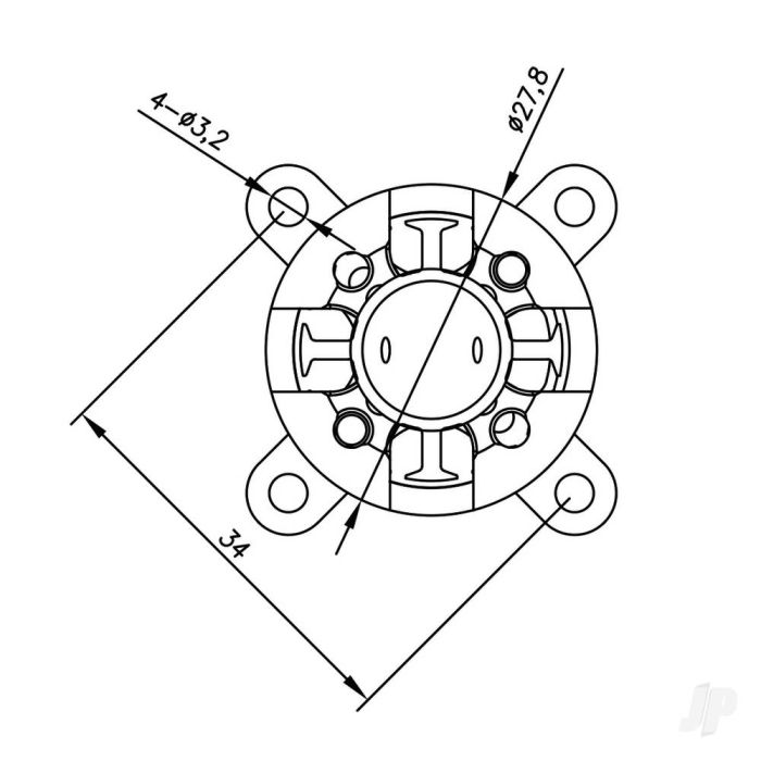 Radient Brushless Motor 2826 2200KV (2-3S)