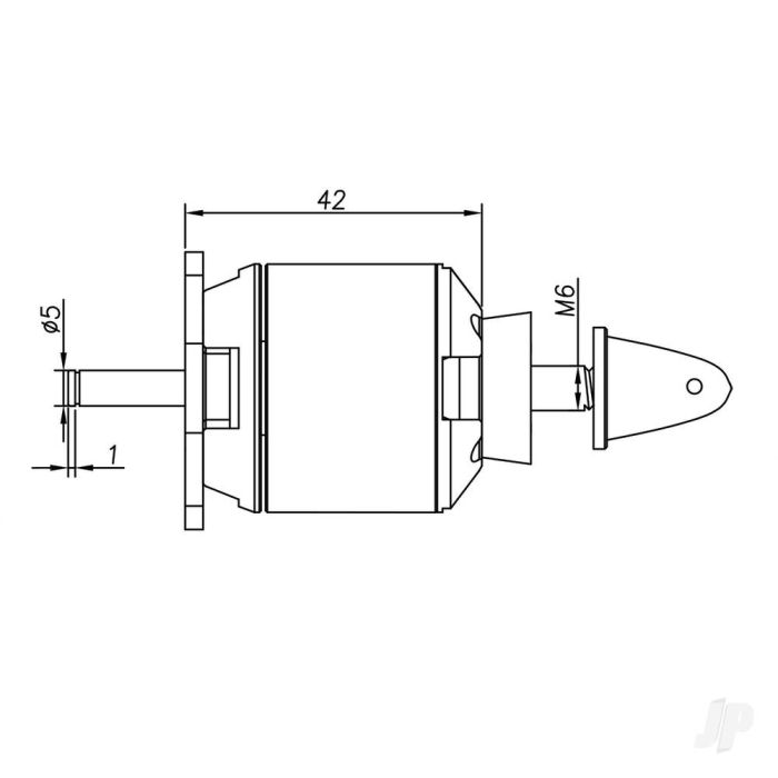 Radient Brushless Motor 3542 1250KV (2-4S)