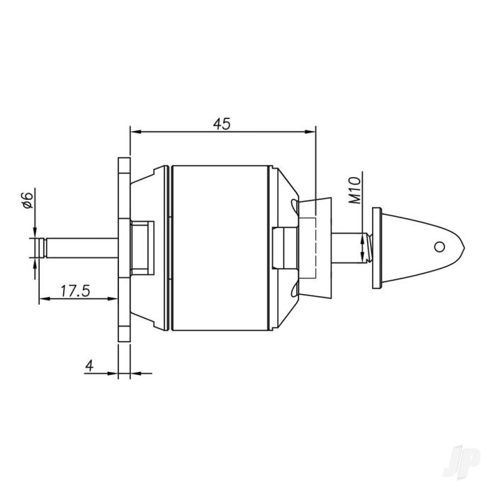 Radient Brushless Motor 5045 720KV (3-5S)