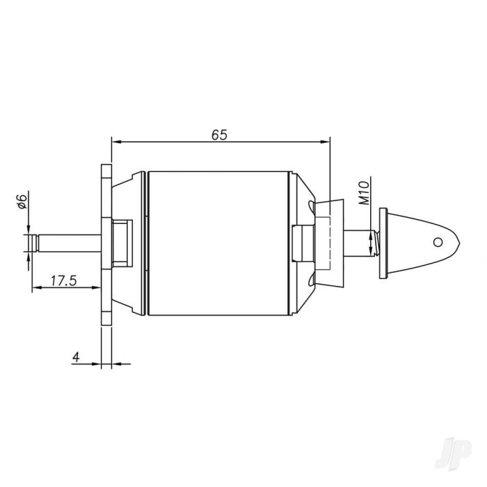 Radient Brushless Motor 5065 335KV (4-7S)