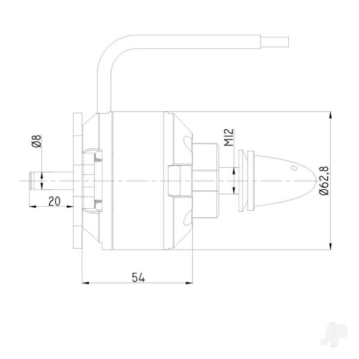 Radient Brushless Motor 6354 200KV (4-10S)