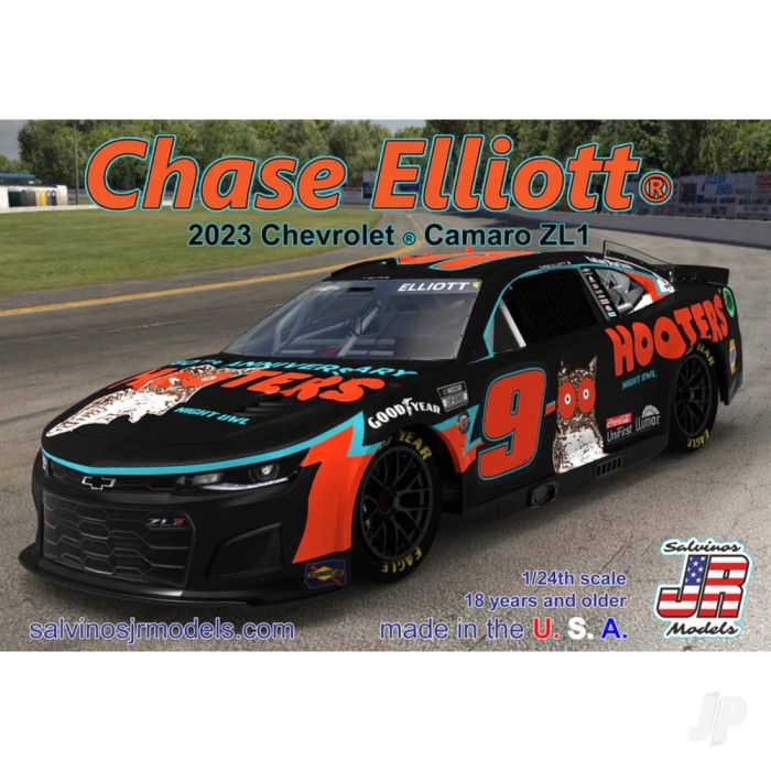1:24 NASCAR Plastic Car Kit - Chase Elliott - 2023 Camaro - Hooters