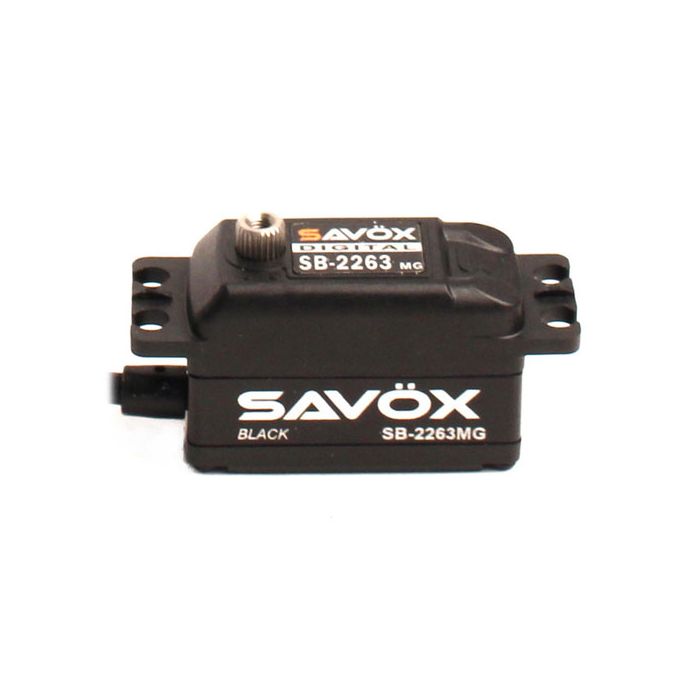 SAVOX SB2263MGB LOW PROFILE BRUSHLESS DIGITAL SERVO 10KG/0.076s@6.0V - BLACK