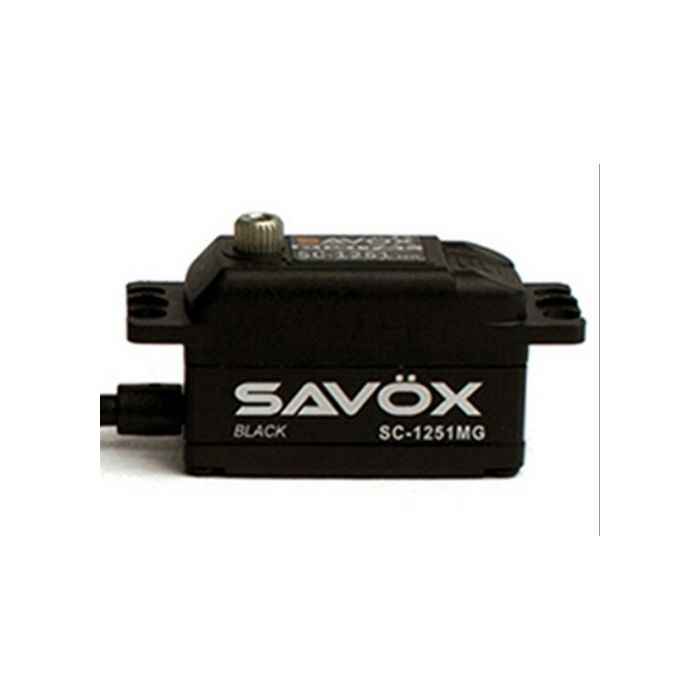 SAVOX SC1251MGB DIGITAL LOW PROFILE SERVO 9.0KG@6V - BLACK EDITION
