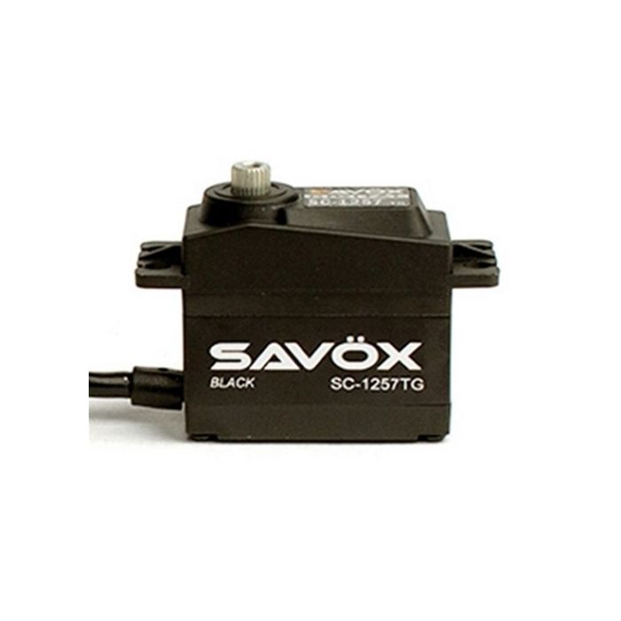 SAVOX SC1257TGB HIGH TORQUE CORELESS DIGI SERVO 10KG@6.0V - BLACK
