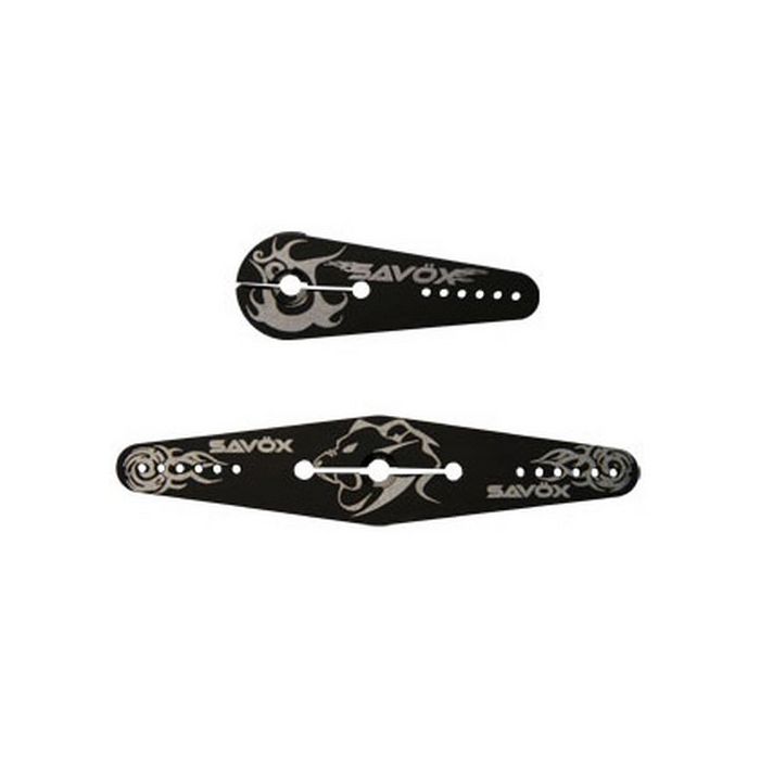 SAVOX ALUMINIUM SERVO HORN 2PCS LARGE DBL & SINGLE