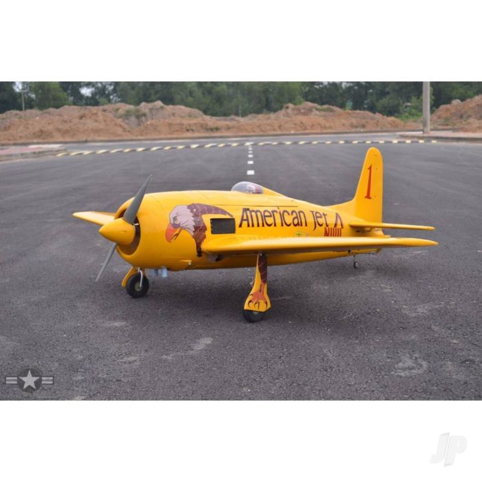 Seagull Grumman F8F-2 Bearcat (33-45cc) 1.83m / 71in RC Plane - Yellow