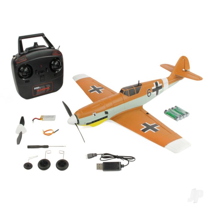 Top RC Hobby Messerschmitt BF-109 RTF Ready-To-Fly RC Plane (450mm) (Mode 1)