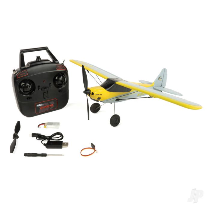 Top RC Hobby Mini X Cub RTF Ready-To-Fly RC Plane (450mm) (Mode 1)