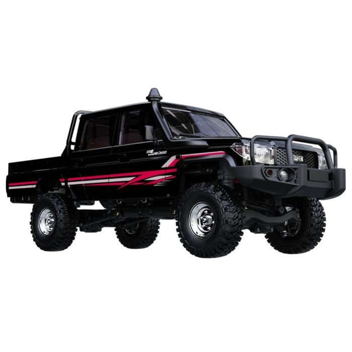 UDI RC Toyota Land Cruiser RTR 1/18 Double Cab RC Brushless Truck - Black