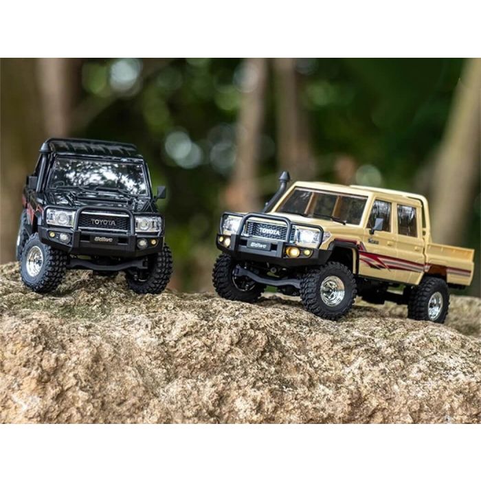 UDI RC Toyota Land Cruiser RTR 1/18 Double Cab RC Brushless Truck - Black