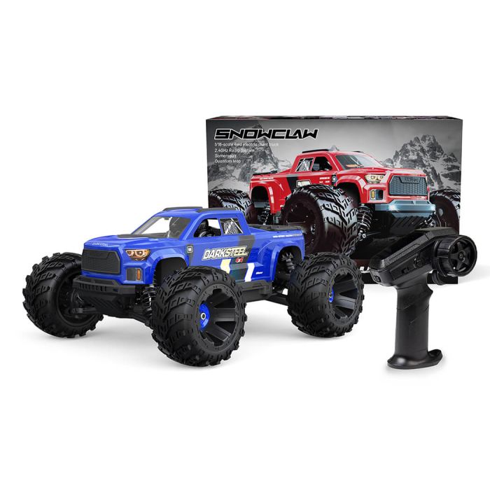 UDI RC Snowclaw Monster Truck 1/16 Brushless RC Truck RTR Pro - Blue