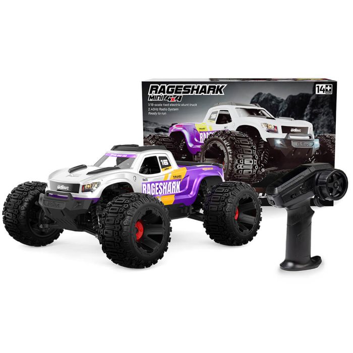 UDI RC Rageshark Monster Truck 1/16 Brushed RTR - Purple