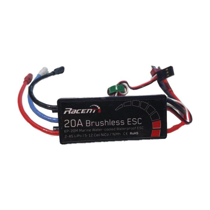 Volantex 20A Brushless Marine ESC Water-Cooled w/XT60 (Blade / SR65BL / SR48BL)