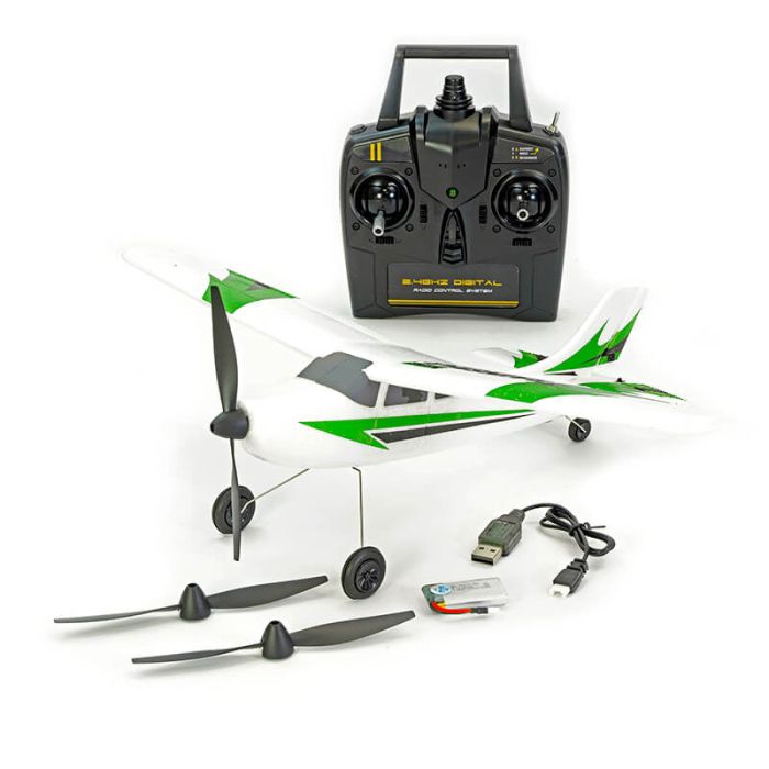 Volantex Trainstar Mini V2 (400mm) RTF RC Trainer Plane w/Gyro - Green