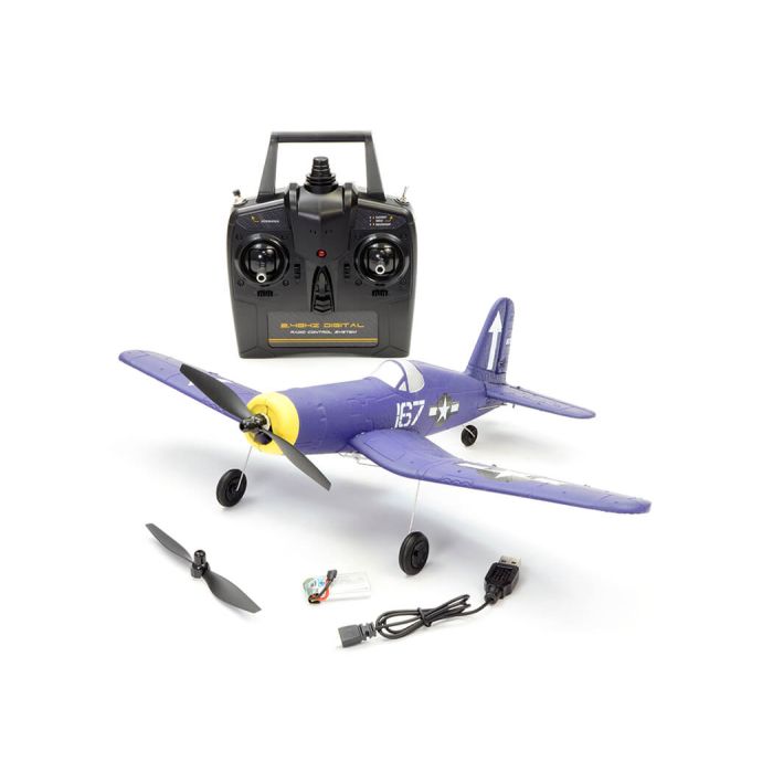 Volantex F4U Corsair V2 RTF RC Model Plane w/Gyro EPP Ready-To-Fly